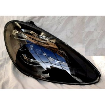 Porsche Cayenne 958 2011+ оптика передняя FULL LED тюнинг 2018+ look черная SJC