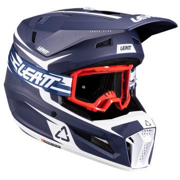 Шолом LEATT Moto 3.5 Helmet + Goggle [Blue]