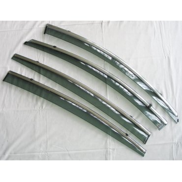 Hyundai Elantra AD 2016+  ветровики дефлекторы окон ASP с молдингом нержавеющей стали / sunvisors