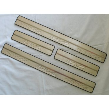 Toyota RAV4 Mk4 2016+ накладки порогов дверных проемов тип C