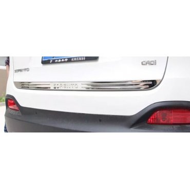 Kia Sorento UM 2015+  хром накладка на кромку задней двери с лого SS