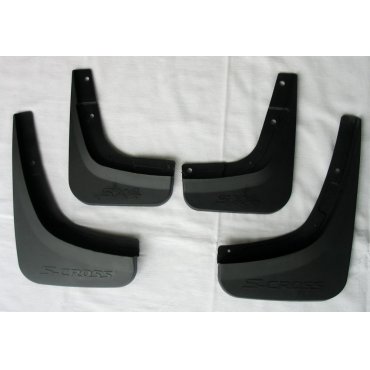 Suzuki S-cross брызговики колесных арок GT передние и задние полиуретановые с лого