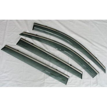 Renault Koleos 2017+  ветровики дефлекторы окон ASP с молдингом нержавеющей стали / sunvisors