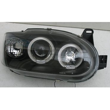 Ford Escort Mk6 оптика передняя черная