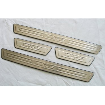 Mazda CX-5 2017+ накладки порогов дверных проемов SS тип A