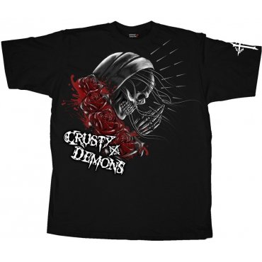 Футболка CRUSTY DEMONS Short Sleeve Tee - PRAY SKULL [Black]