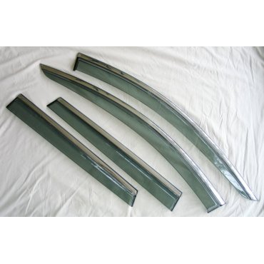 Renault Duster 2018+  ветровики дефлекторы окон ASP с молдингом нержавеющей стали / sunvisors