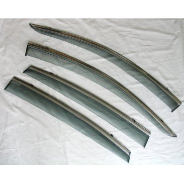 Subaru XV 2017+ ветровики дефлекторы окон ASP с молдингом нержавеющей стали / sunvisors