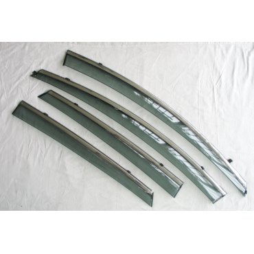 Ford Fiesta Mk8 2018+ ветровики дефлекторы окон ASP с молдингом нержавеющей стали / sunvisors