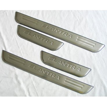Hyundai Elantra AD 2016+ накладки защитные на пороги дверных проемов V2 