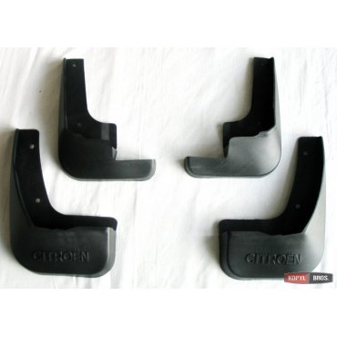 Citroen C-elysee 2012+ брызговики колесных арок GT передние и задние полиуретановые с лого
