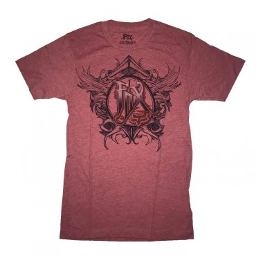 Футболка FOX HEATHERED Short Sleeve Tee - REACTION [Red]